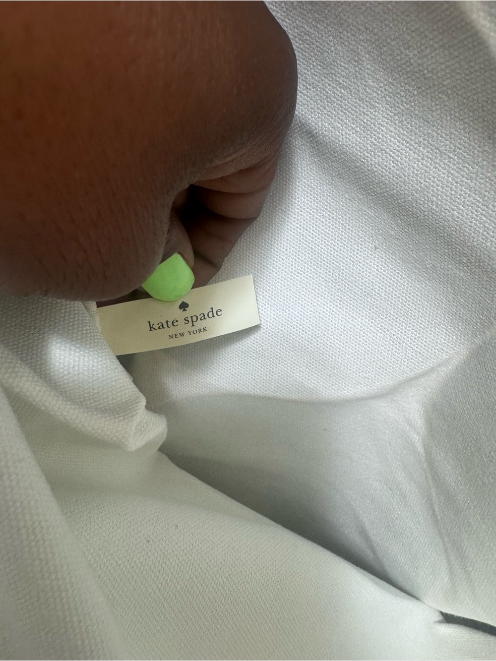 kate spade Aqua Dot Canvas Tote Bag - Picture 3 of 4